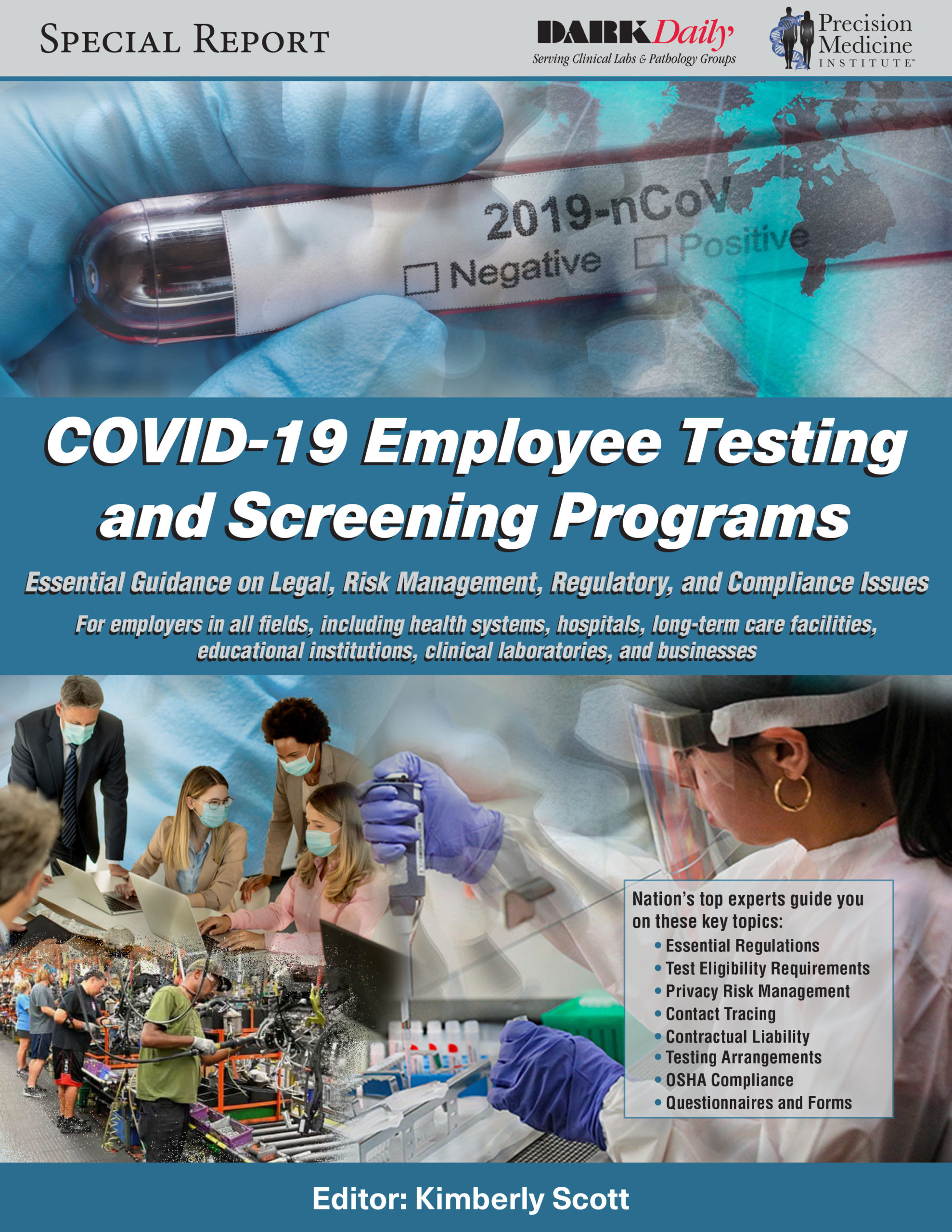 Special Report Cover-Employee Testing COVID-19 Employee Testing Programs