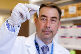 Alexander B. Niculescu, MD, PhD, Professor of Psychiatry at the IU School of Medicine, works to advance the field of precision medicine in psychiatry. 